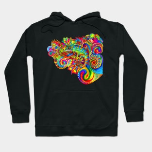 Psychedelic Chameleon Hoodie